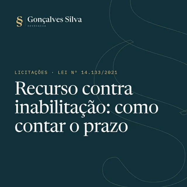 Arte da publicação: recurso contra inabilitação ou desclassificação